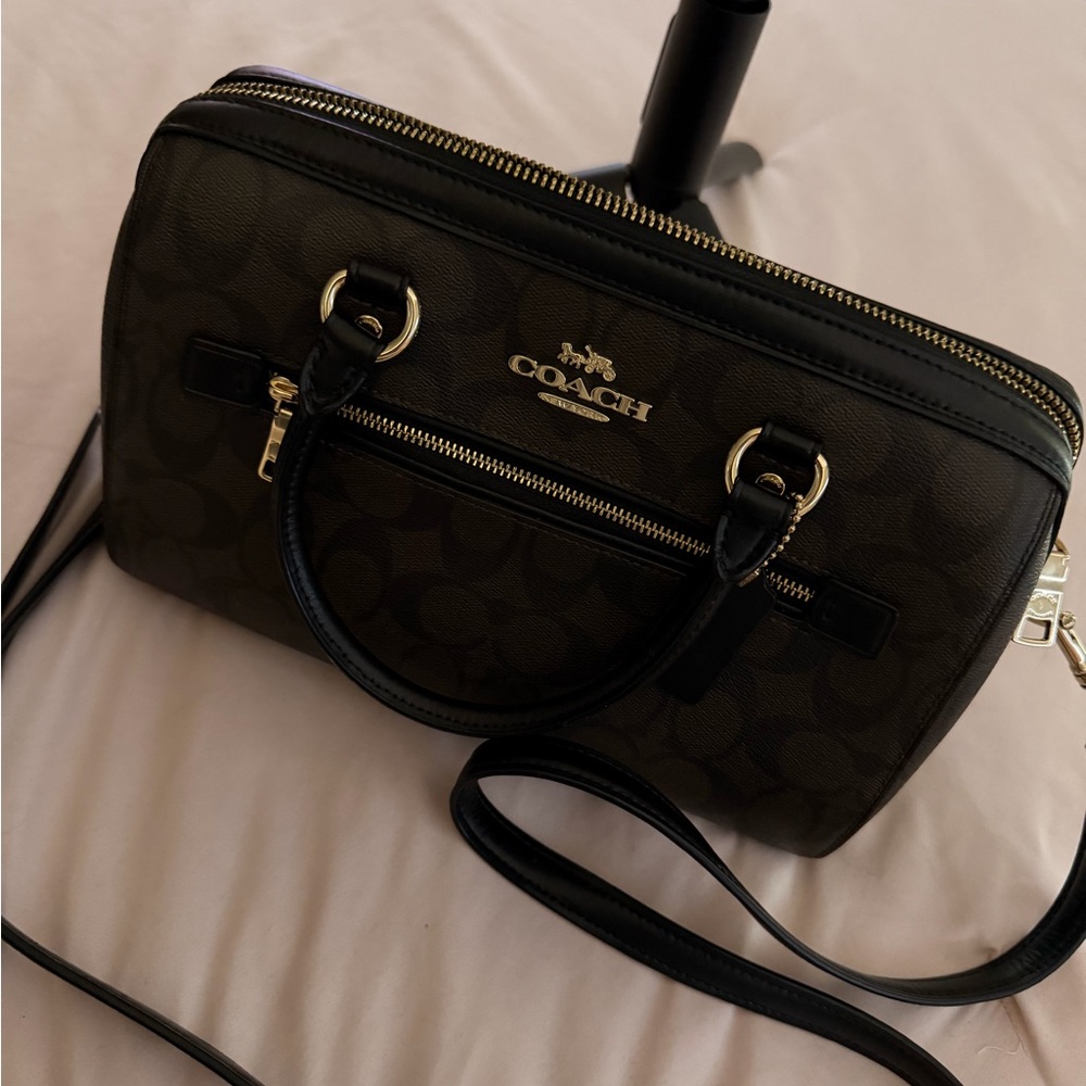 Coach Black and Brown Satchel